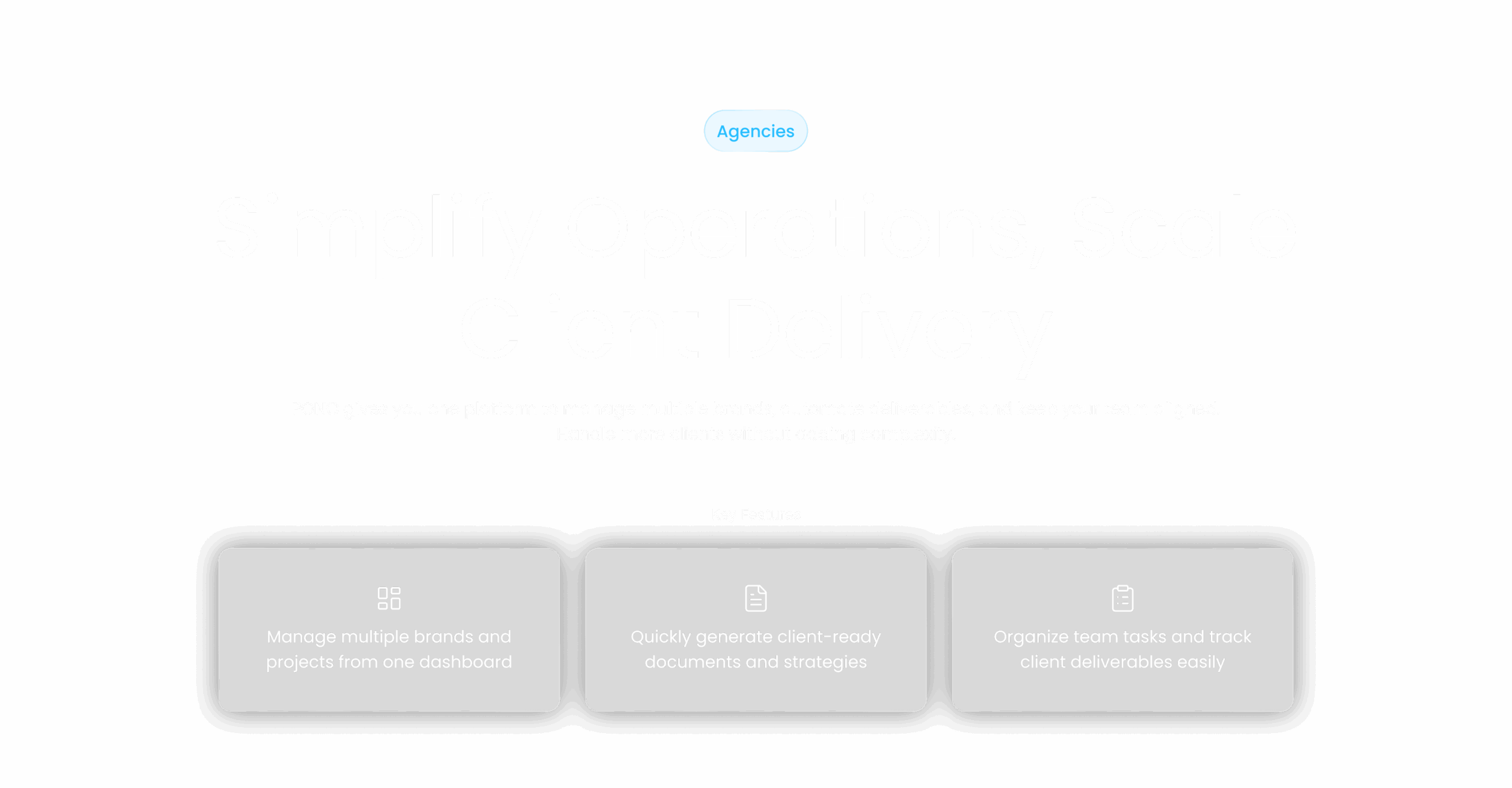 Agencies (x3)